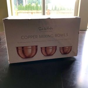 Sur La Table Copper Mixing Bowls Set